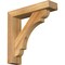 Ekena Millwork Olympic Block Rough Sawn Bracket w/ Offset Brace, Western Red Cedar, 4"W x 16"D x 16"H BKT0402X16X16OLY05RWR - alternate 1